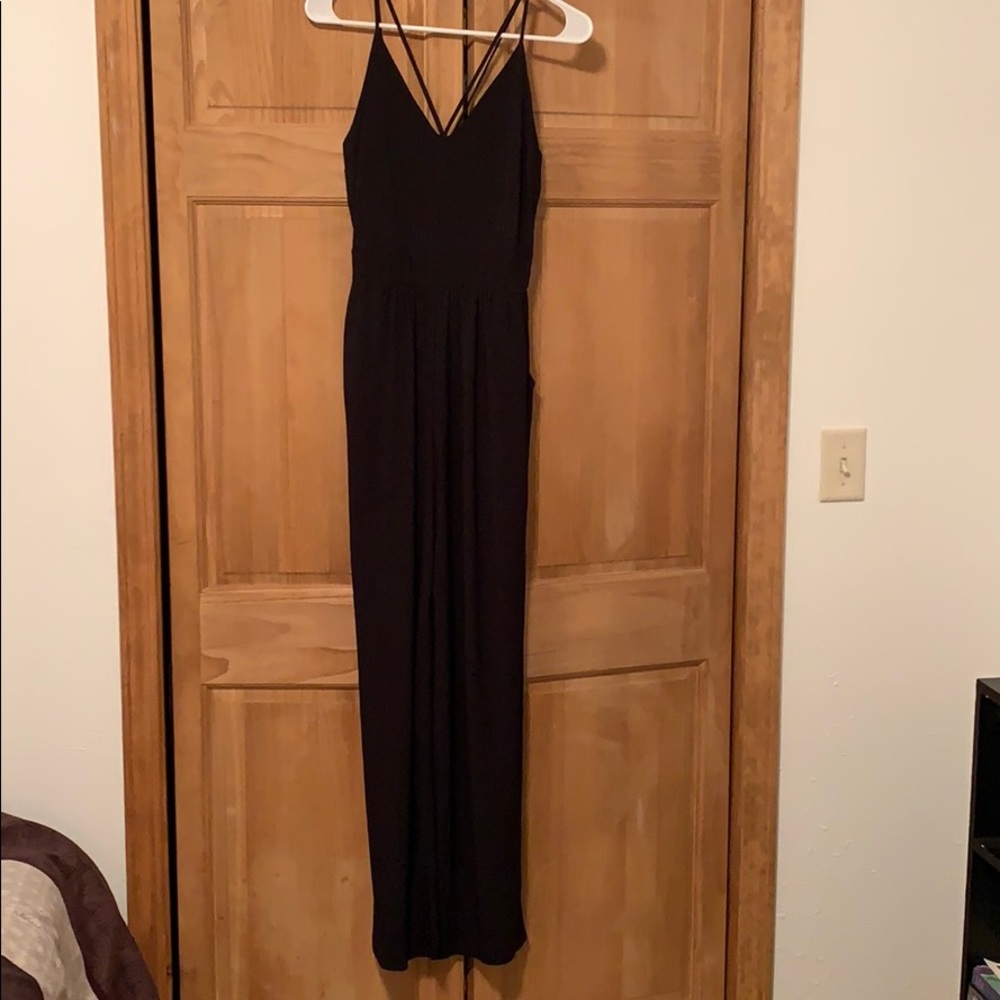 Kaileigh Zenia Front Detail Black Jumpsuit